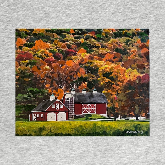 Barn in Autum by gjspring